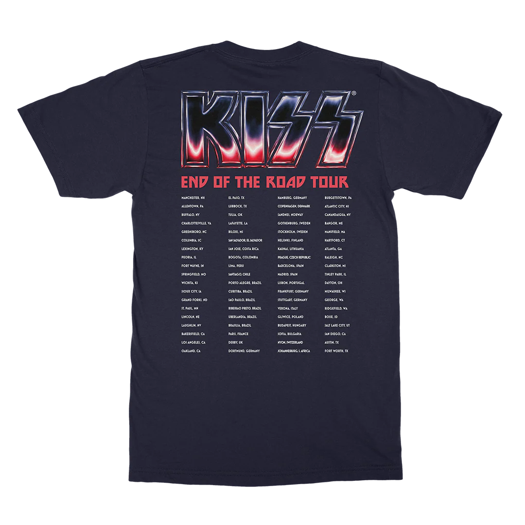 2020 Chrome Navy Tour T-Shirt - Image 3